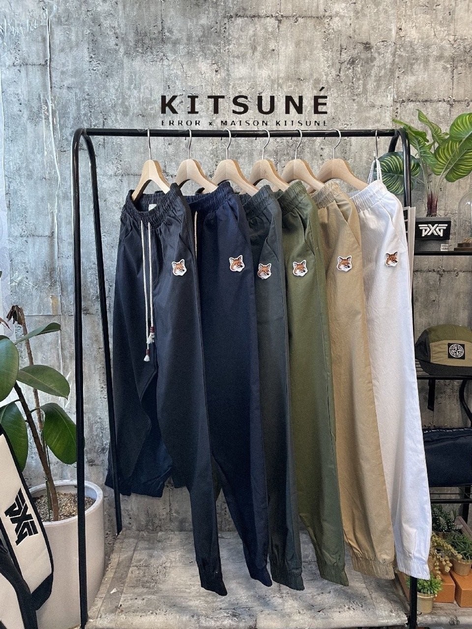 💕 메* 키츠네 폭스헤드 기모 베이직 조거 팬츠
