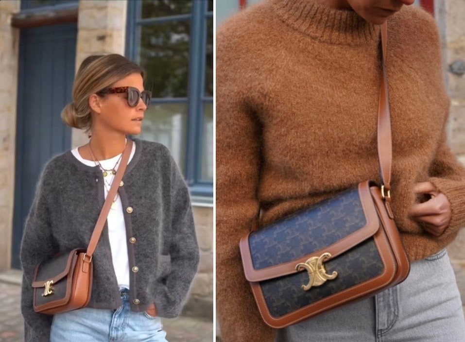 💕 셀** 트라이엄프 뉴 모노그램 미니 스퀘어