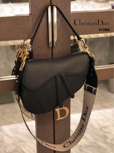 🔆[DIOR] 크리스찬 디올 DIOR 올 블랙 ALL BLACK 새들 DIOR 숄더 스트랩 크로스백 🔆