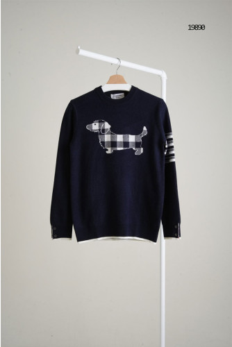 🔆 [THOM BROWNE] 톰브라운 체크 헥터 4선 니트🔆