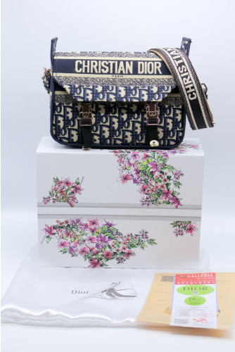 디올 캠프 메신저백 오블리크 블루 (매장판)