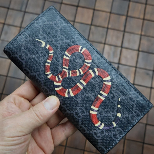 💕 [393번] 구* 스네이크 장지갑 블랙