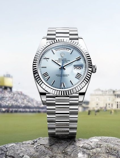 로렉* 데이데이트 아이스블루다이얼