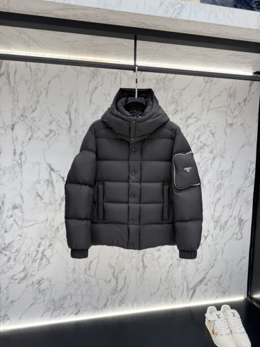 프** 포켓로고 구스다운 후드 패딩 입고~