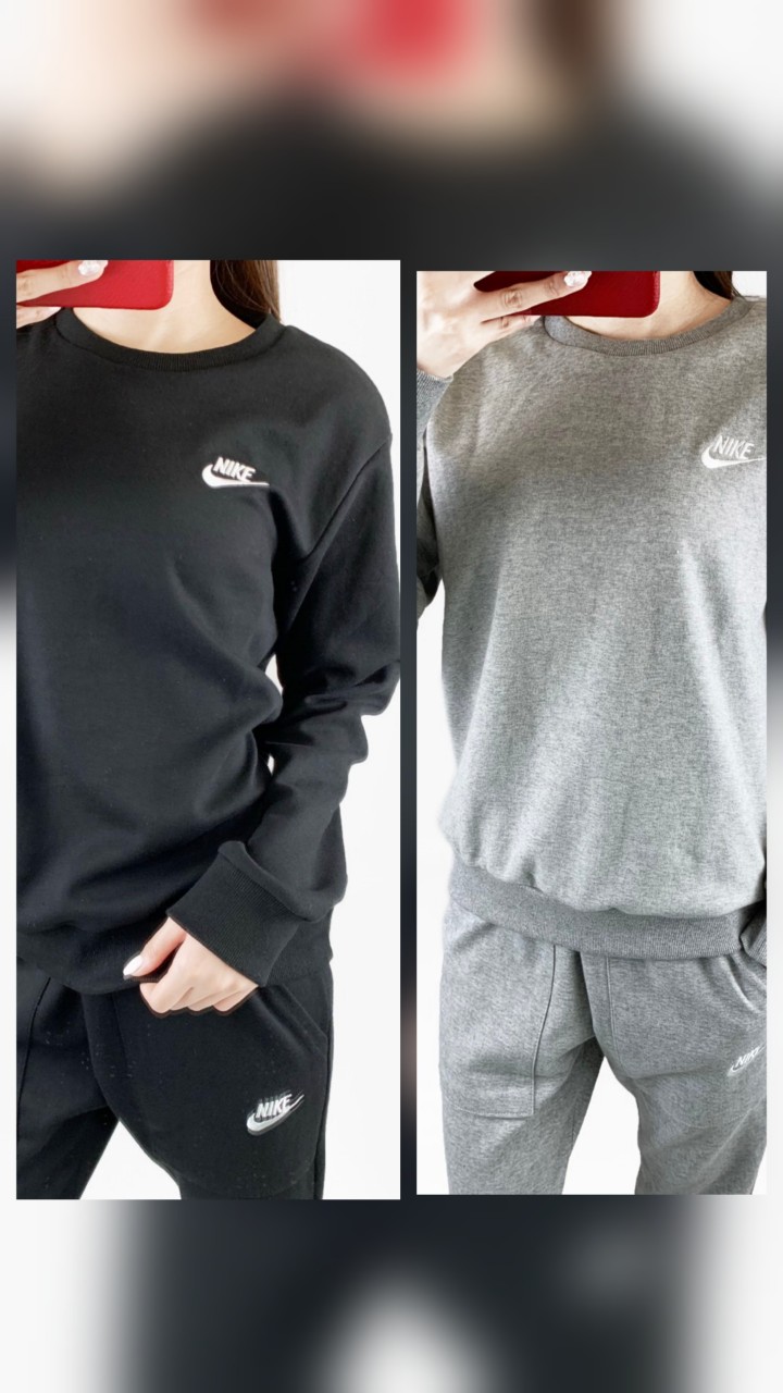 <나이키 기모 특양면 맨투맨 조거  세트>