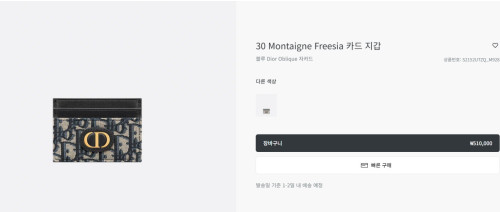 ✨ 디올 30 몽테인 카드홀더✨