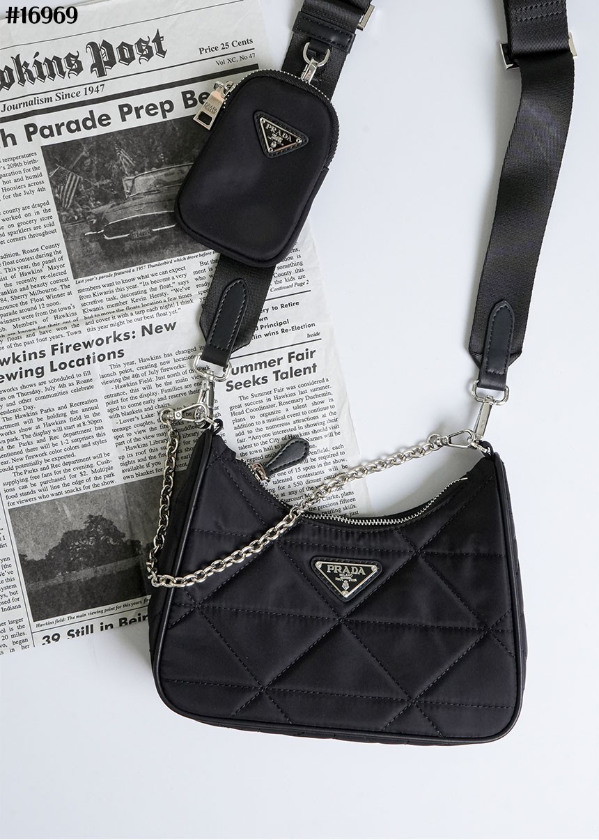 🔆 [PRADA] 프라다 리나일론 패딩 호보백 🔆
