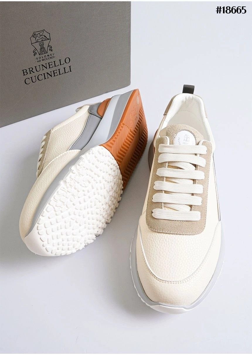 🔆 [BRUNELLO CUCINELLI] 브루넬로 쿠치넬리 프레셔스 테크노 로우탑 스니커즈 🔆