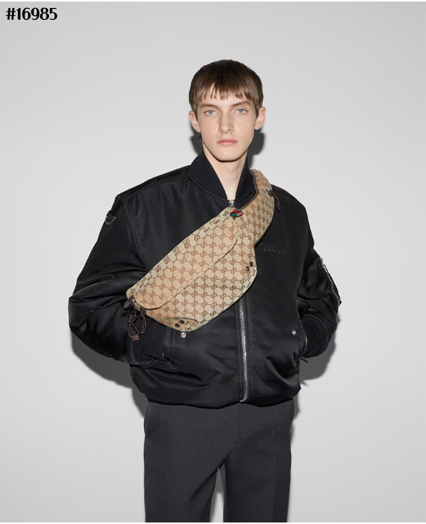 🔆 [GUCCI] 구찌 엠브로이드 로고 스몰 벨트백 🔆