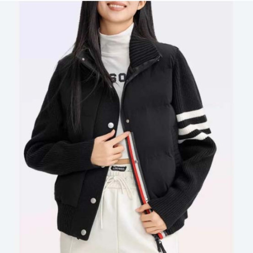 #톰브라운 [ THOM ] 수입 다운 필드 울샤이니 크롭 자켓 -블랙- 입고💢 #여성상의 #패딩자켓