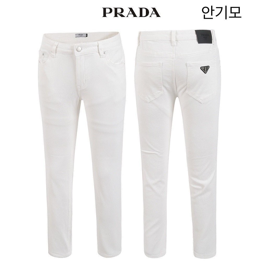 💕 프** 안기모 화이트 슬림 일자 베이직 팬츠