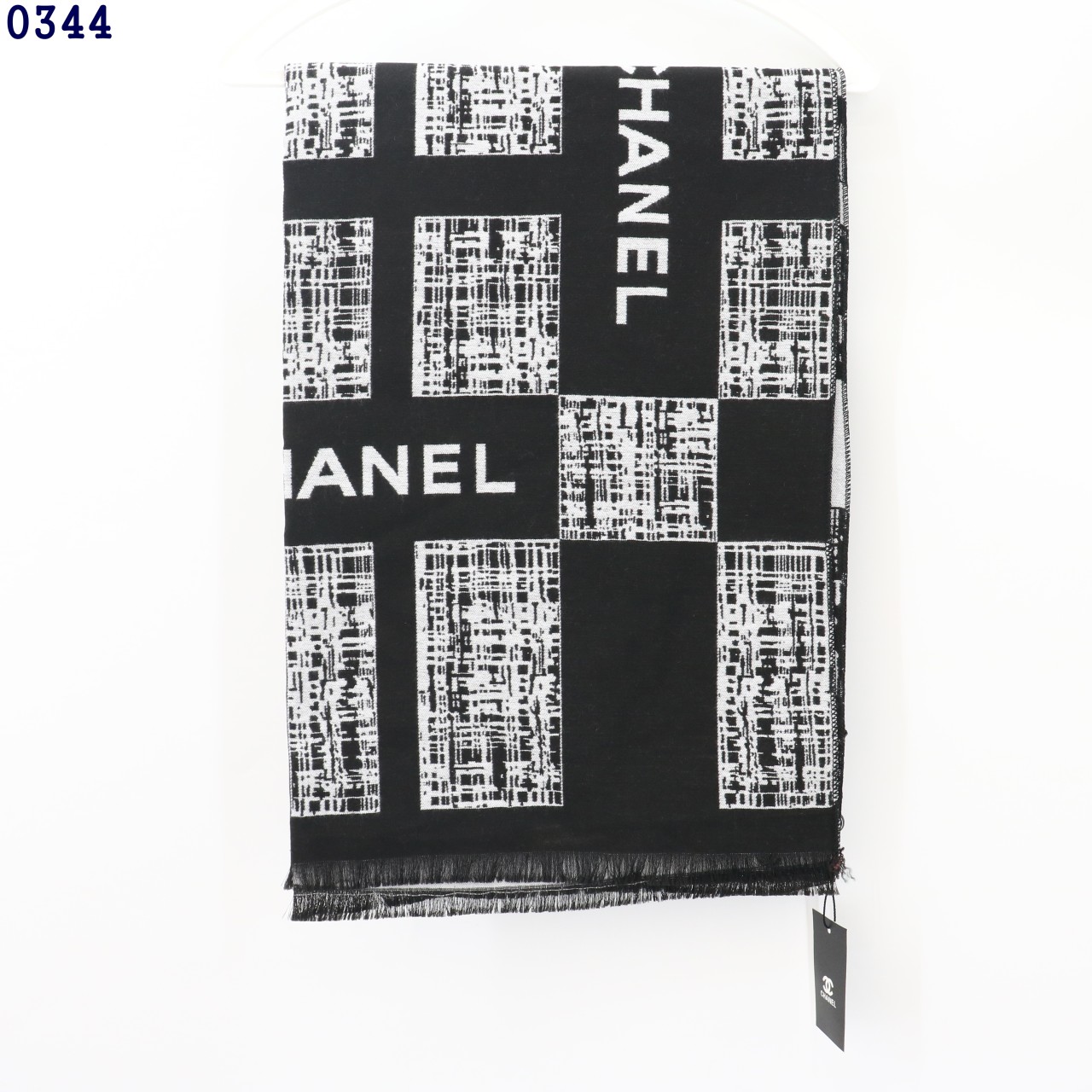 👹샤넬 로고 실크 캐시미어 양면 머플러👹