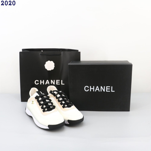 👹샤넬 믹스드 파이버 패브릭 스웨이드&카프스킨 스니커즈👹