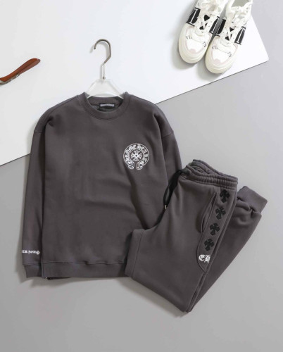 #크롬하츠 [ CHROME ] 수입 남여공용 빈티지 세메터리 패치 스틸 맨투맨 & 팬츠 SET- 입고💢 #남여세트 #트레이닝셋