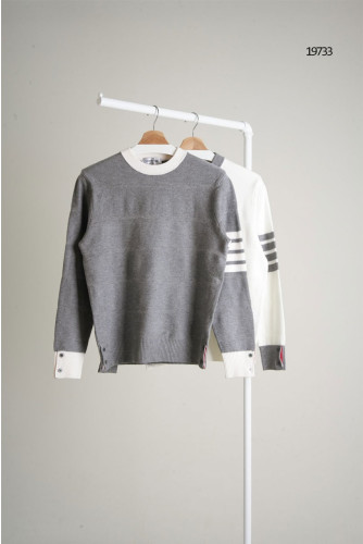 🔆 [THOM BROWNE] 톰브라운 시보리 배색 4바 니트 스웨터🔆