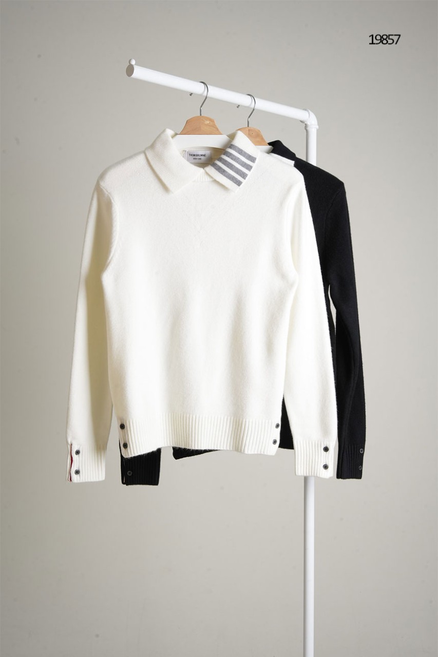 🔆 [THOM BROWNE] 톰브라운 카라 4선 니트 스웨터🔆