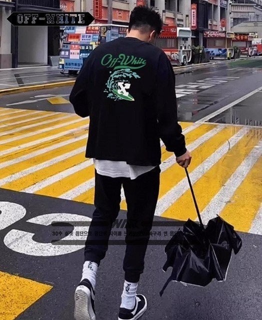 💕 오* 서핑 라인 밍크양기모 티셔츠