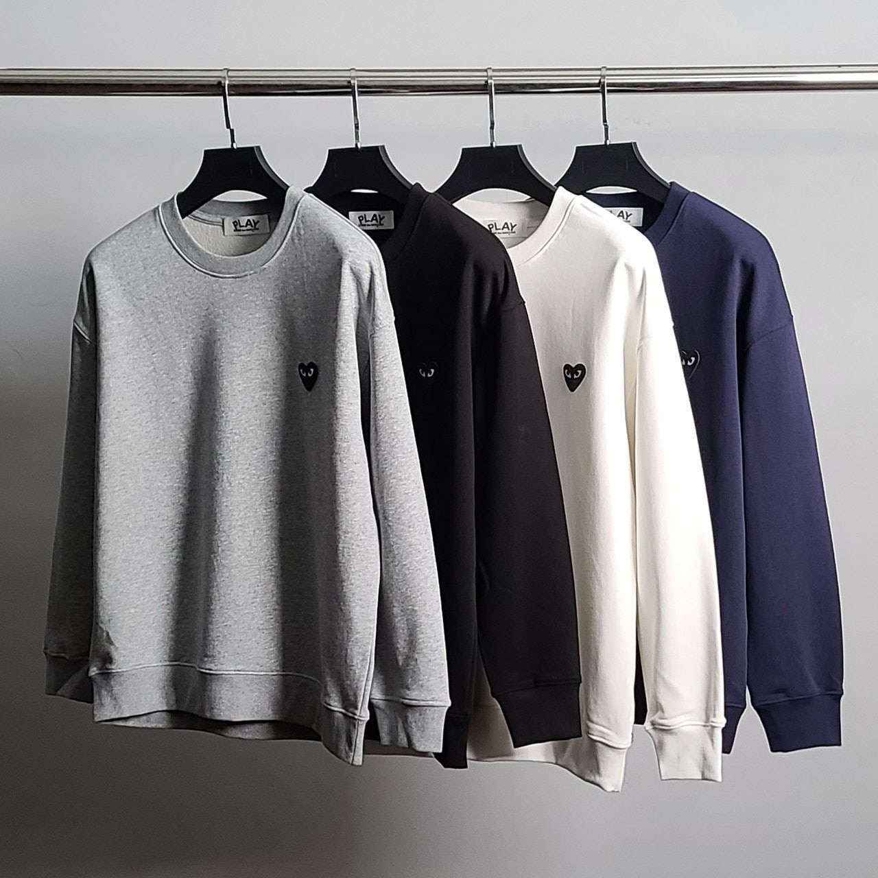 💕 꼼* 블랙와펜 코튼 맨투맨