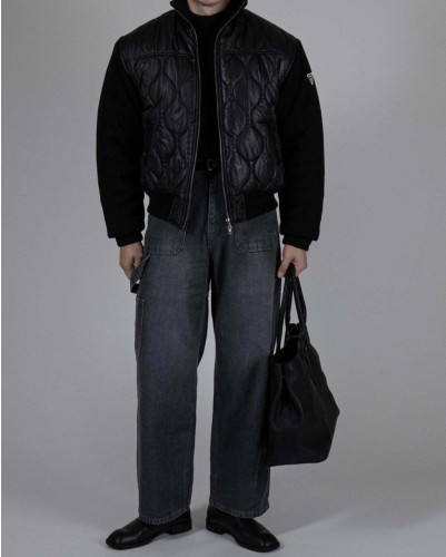 💕 프** 러프 니트 패딩 하이넥 점퍼