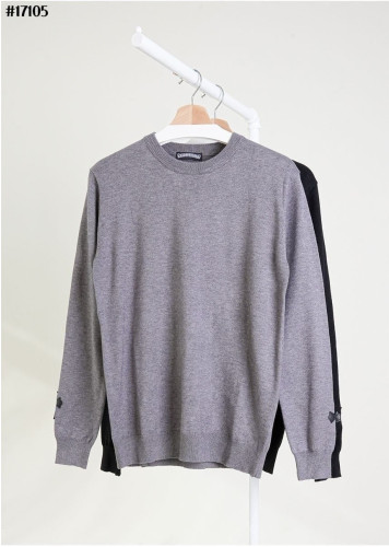 💕 크* 엠브로이드 백 로고 울 자카드 니트