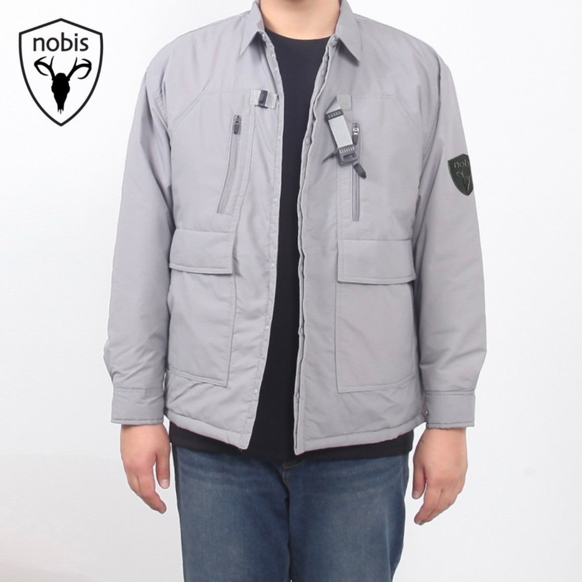 💕 노** 빅사이즈 버클 경량패딩자켓