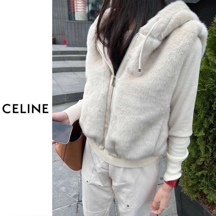 💕 셀** 밍크 후드 집업베스트