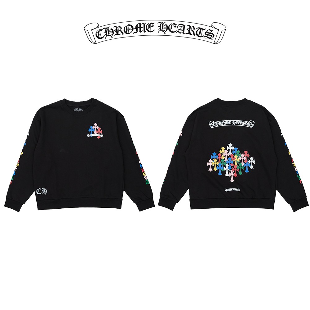 재입고!! 크*하* 멀티 컬러 크로스 맨투맨(블랙)