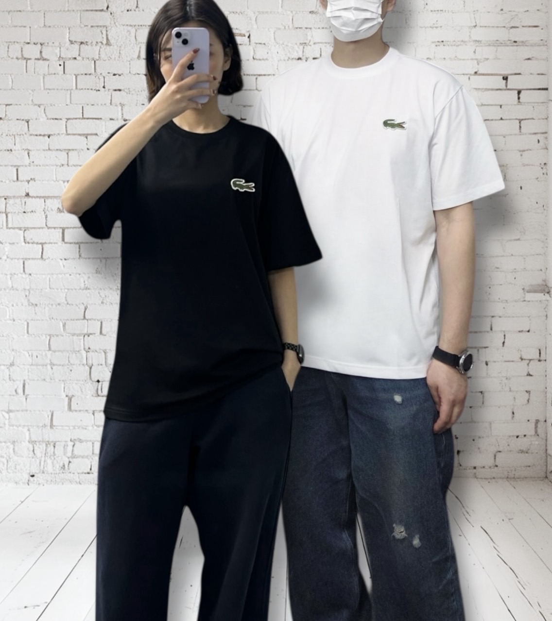 <라코스테 와펜 로고 반팔티>