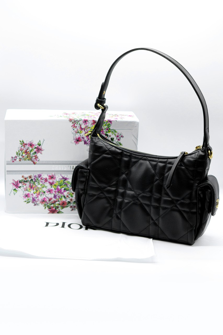 #PA #디올 플랫 매크로 까나쥬백 크링클 블랙