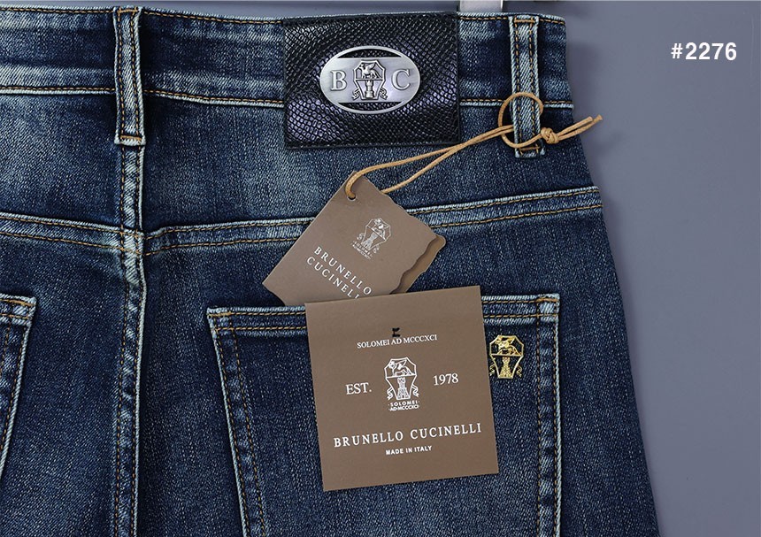 🍀 [BRUNELLO CUCINELLI] 브루넬로 쿠치넬리 B.C 로고 워싱 데님 청바지 🍀