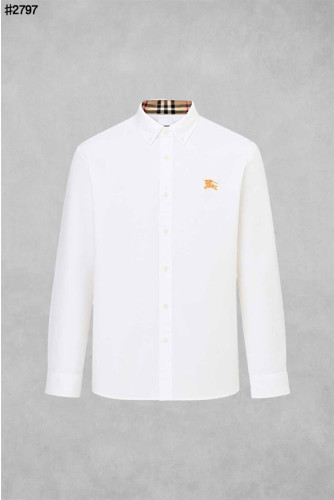 🍀 [BURBERRY] 버버리 EKD 자수 로고 솔리드 옥스포드 셔츠 🍀