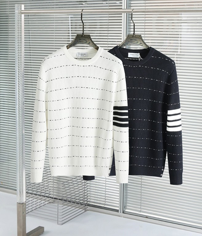 🚨톰브라운 사선 스티치 울니트