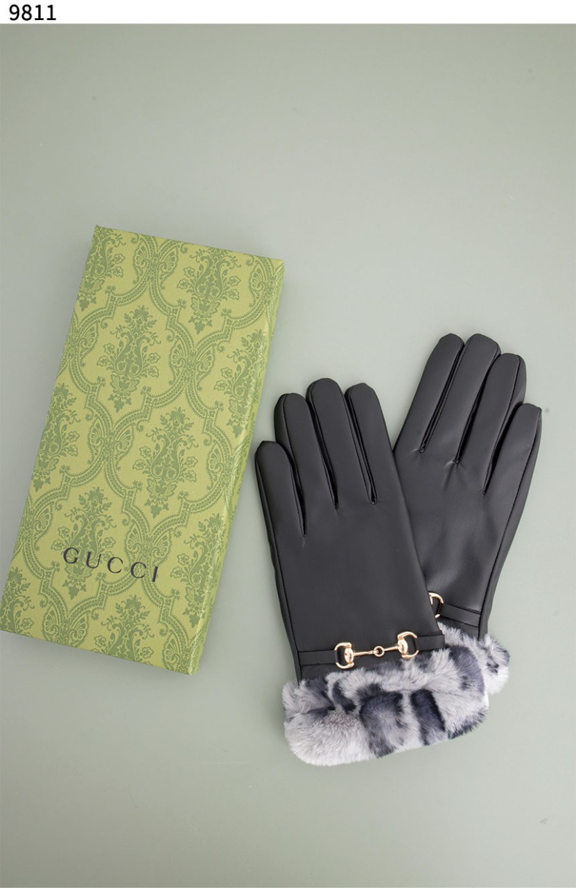 #구찌 [GUCCI] 수입고급 구찌 레오파드 퍼 GG 인터로킹 레더 장갑 신상입고💢 #장갑 #9811