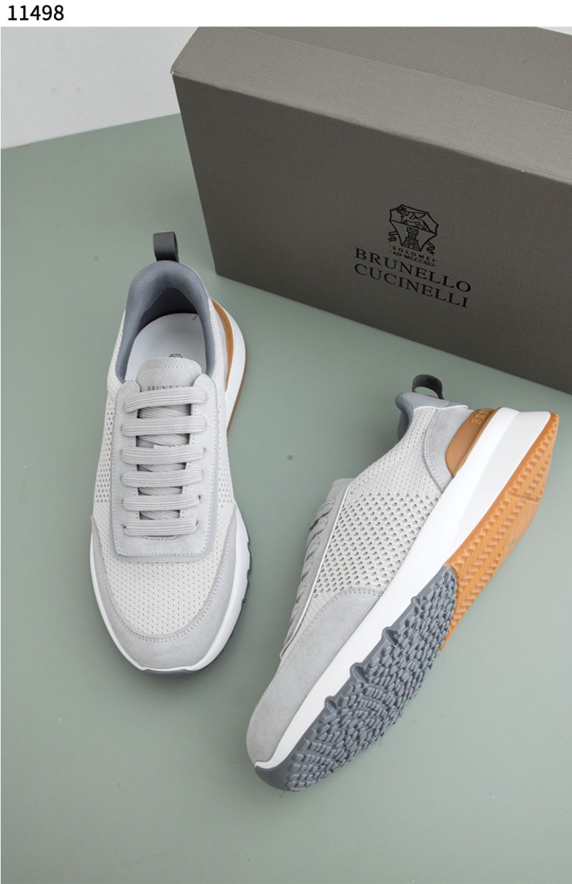 #브루넬로쿠치넬리 [Brunello Cucinelli] 스웨이드 메쉬 로우 스니커즈 신상입고💢 #신발 #11498
