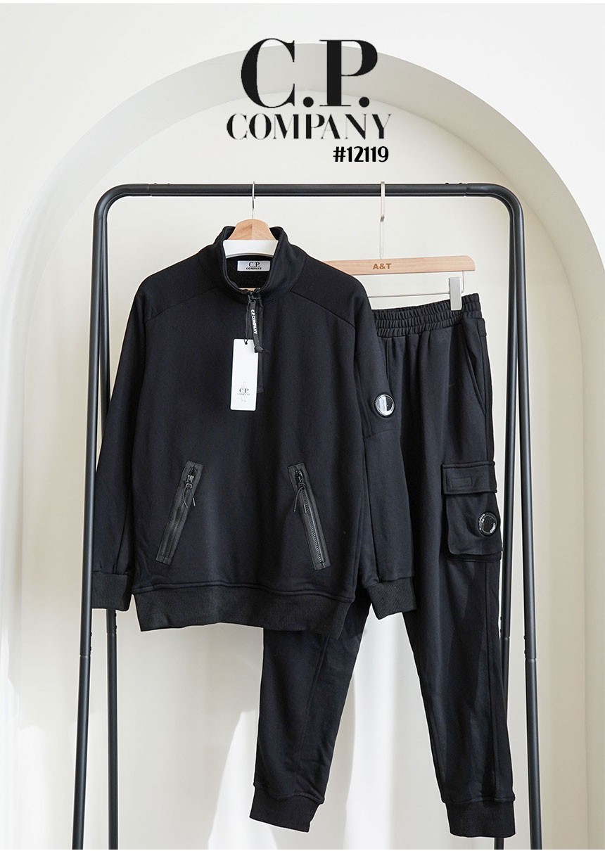 🍀 [CP.company] 씨피컴퍼니 포켓 렌즈패치 아노락 맨투맨 & 조거 팬츠 셋 🍀