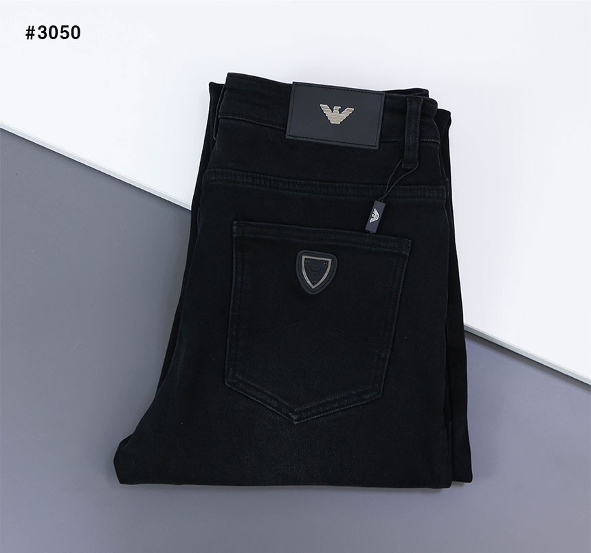 🍀 [EMPORIO ARMANI] 임페리오 알마니 클래식 스틸패치 기모 팬츠🍀