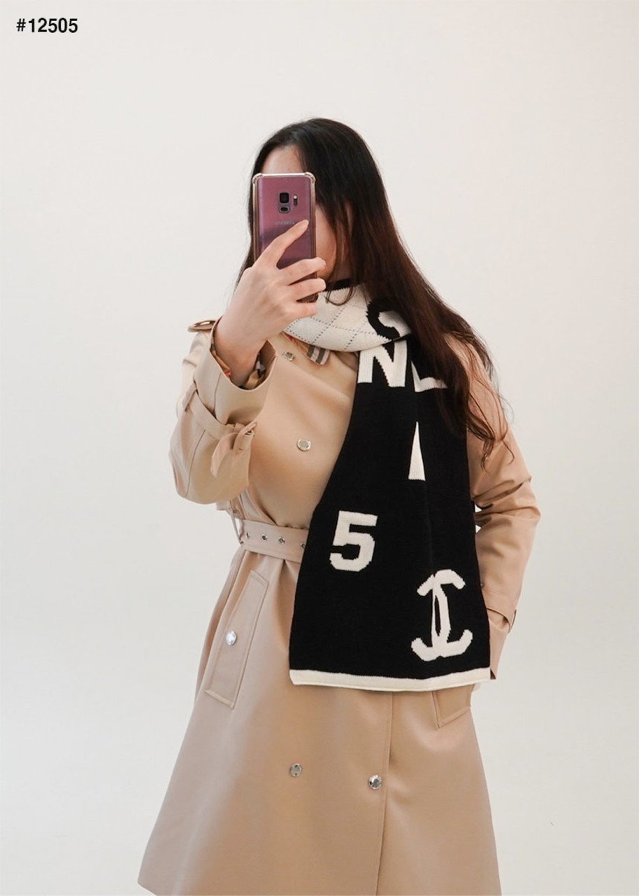 🍀 [CHANEL] 샤넬 수입 CC빅로고 캐시미어 머플러 🍀