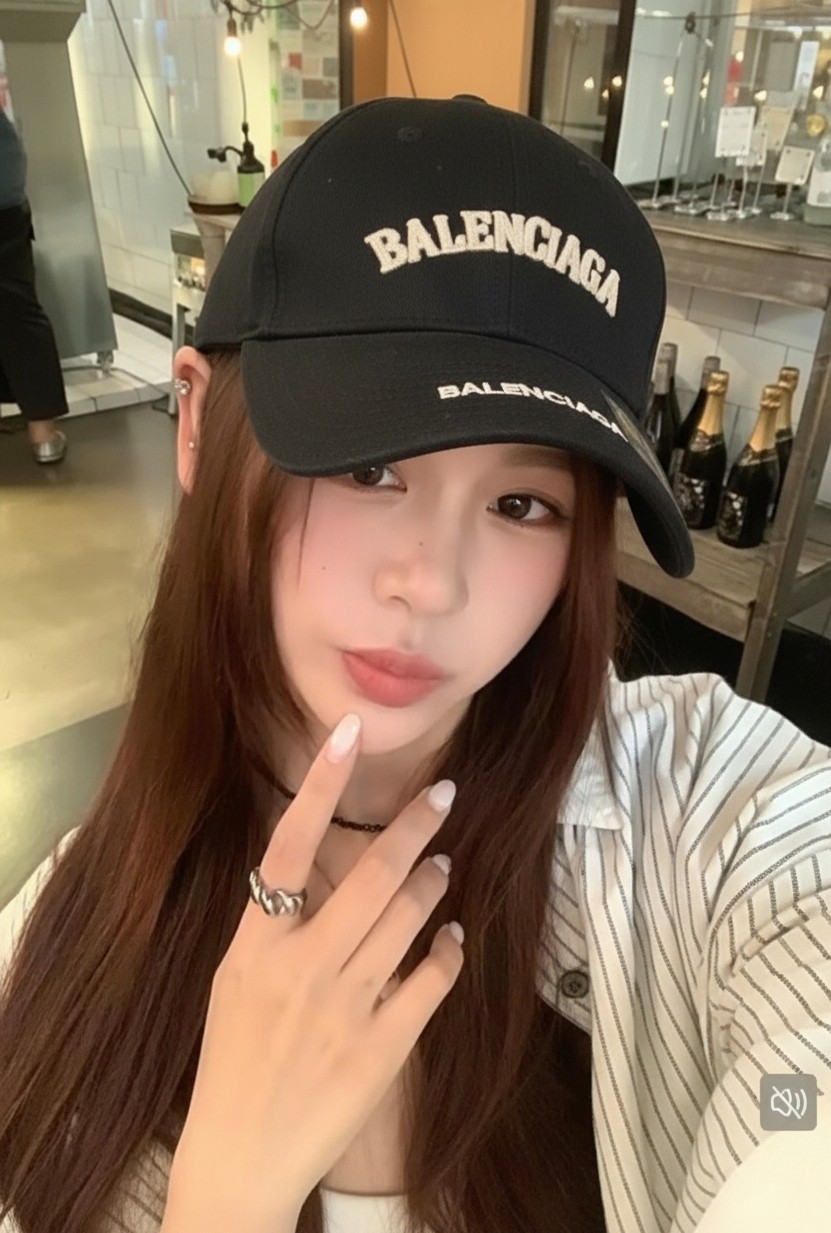 발VVVV  더블 로고 자수 볼캡 수입