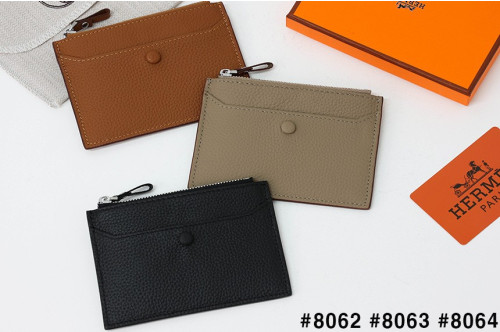 🍀 [HERMES] 에르메스 수입 토고 5cc 포켓 지퍼 카드 지갑 🍀