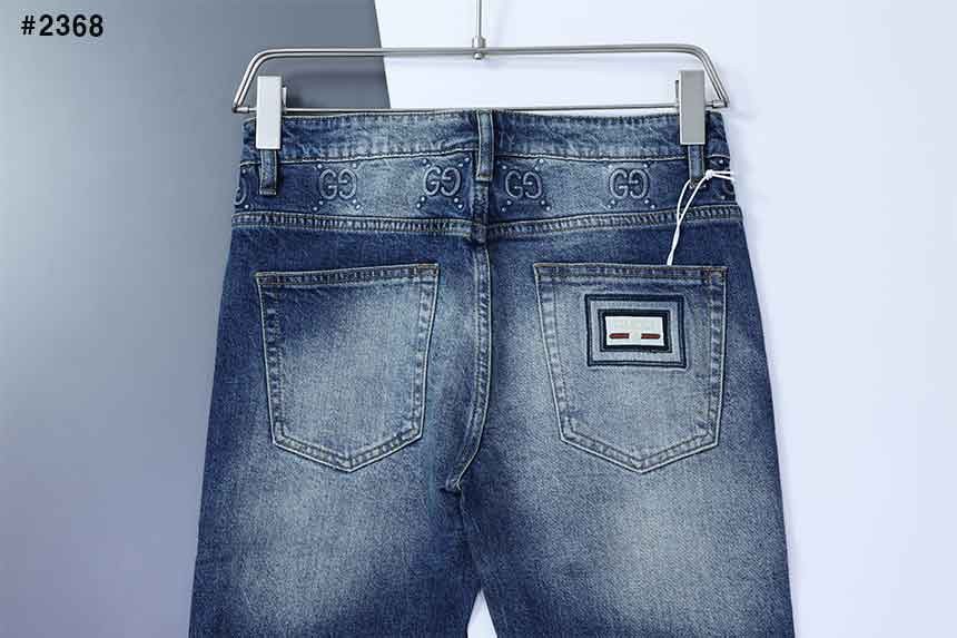 🍀 [GUCCI] 구찌 사각로고 슈프림 슬림핏 데님 팬츠 🍀