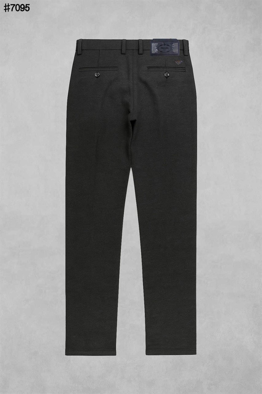 🍀 [PRADA] 프라다 삼각 로고 코튼 터치 헤링본 슬림핏 팬츠 🍀