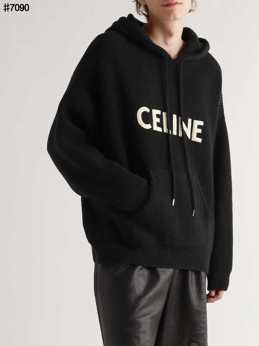 🍀 [CELINE] 셀린느 리브드 울 후드 스웨터 🍀