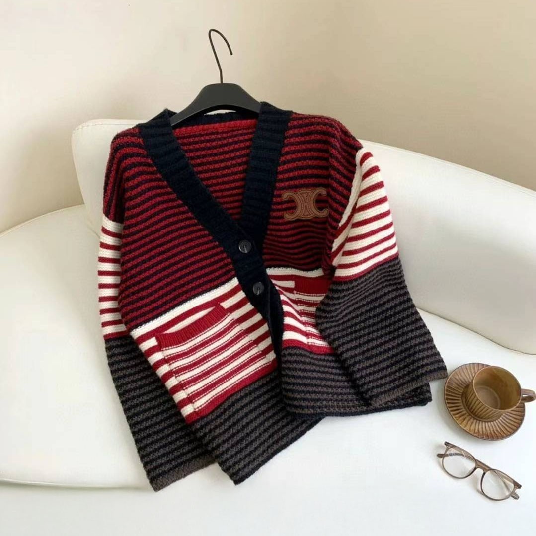 #셀린느 [ C*LINE ] 수입 스트라이프 울 캐시 가디건 -단가인하- 입고💢 #상의 #여성가디건