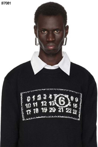 🍀 [Maison Margiela] 메종마르지엘라 MM6 넘버링 자카드 울 니트 풀오버 🍀