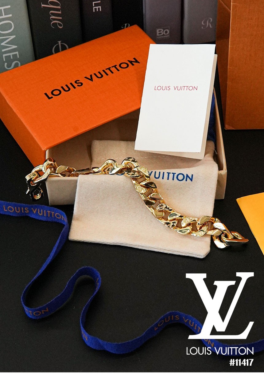 🍀 [LOUIS VUITTON] 루이비통 LV 모노그램 체인 링크 팔찌 🍀