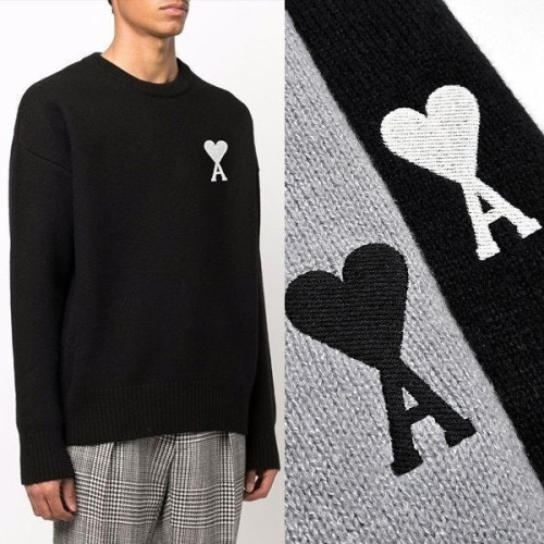 💕 아* 사선하트 라운드니트