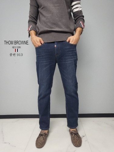 💕 톰* 딥블루 융기모 청바지