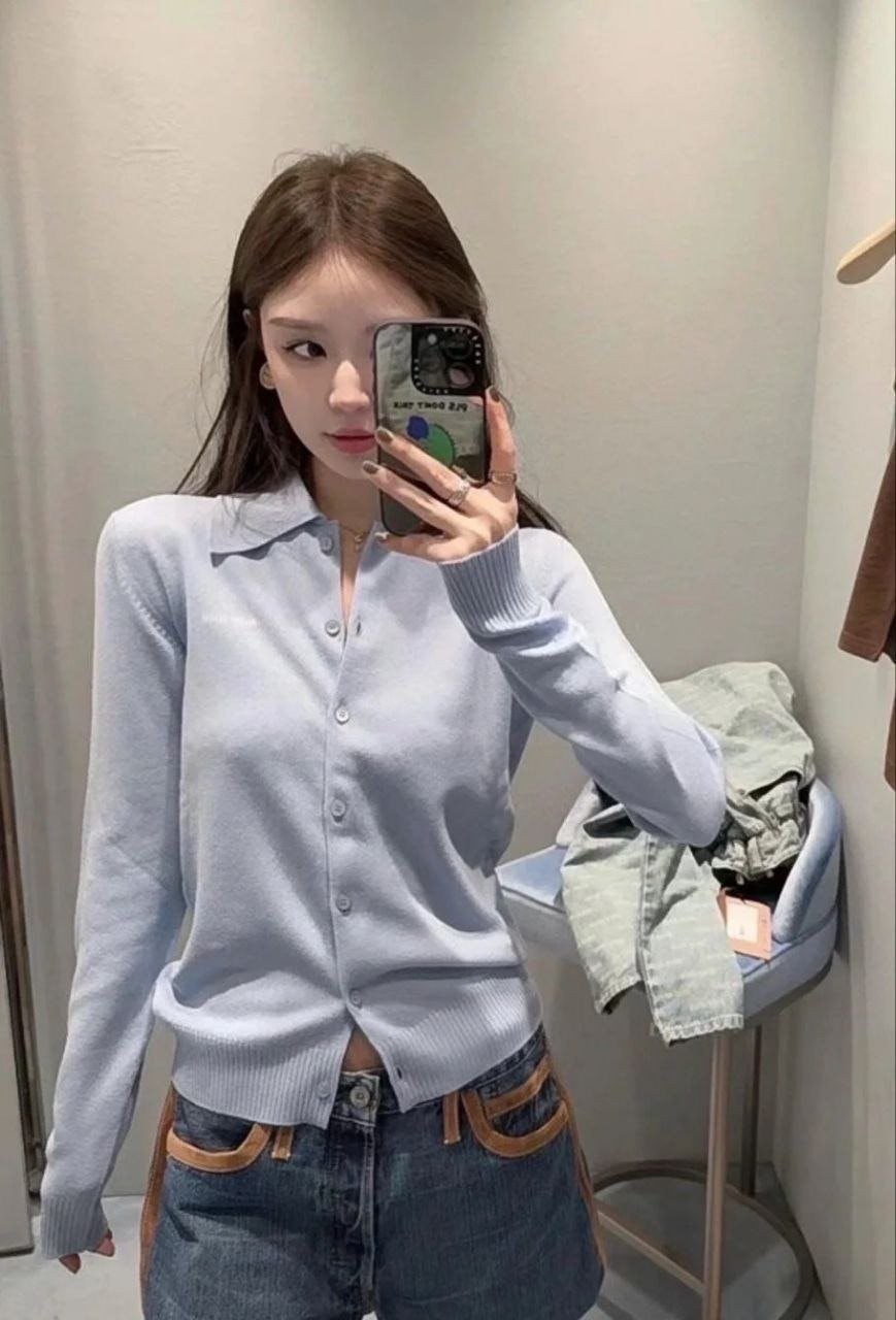 💕 미*** 인따르시아 카라 니트 가디건 - 수입