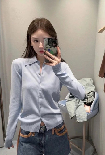 💕 미*** 인따르시아 카라 니트 가디건 - 수입