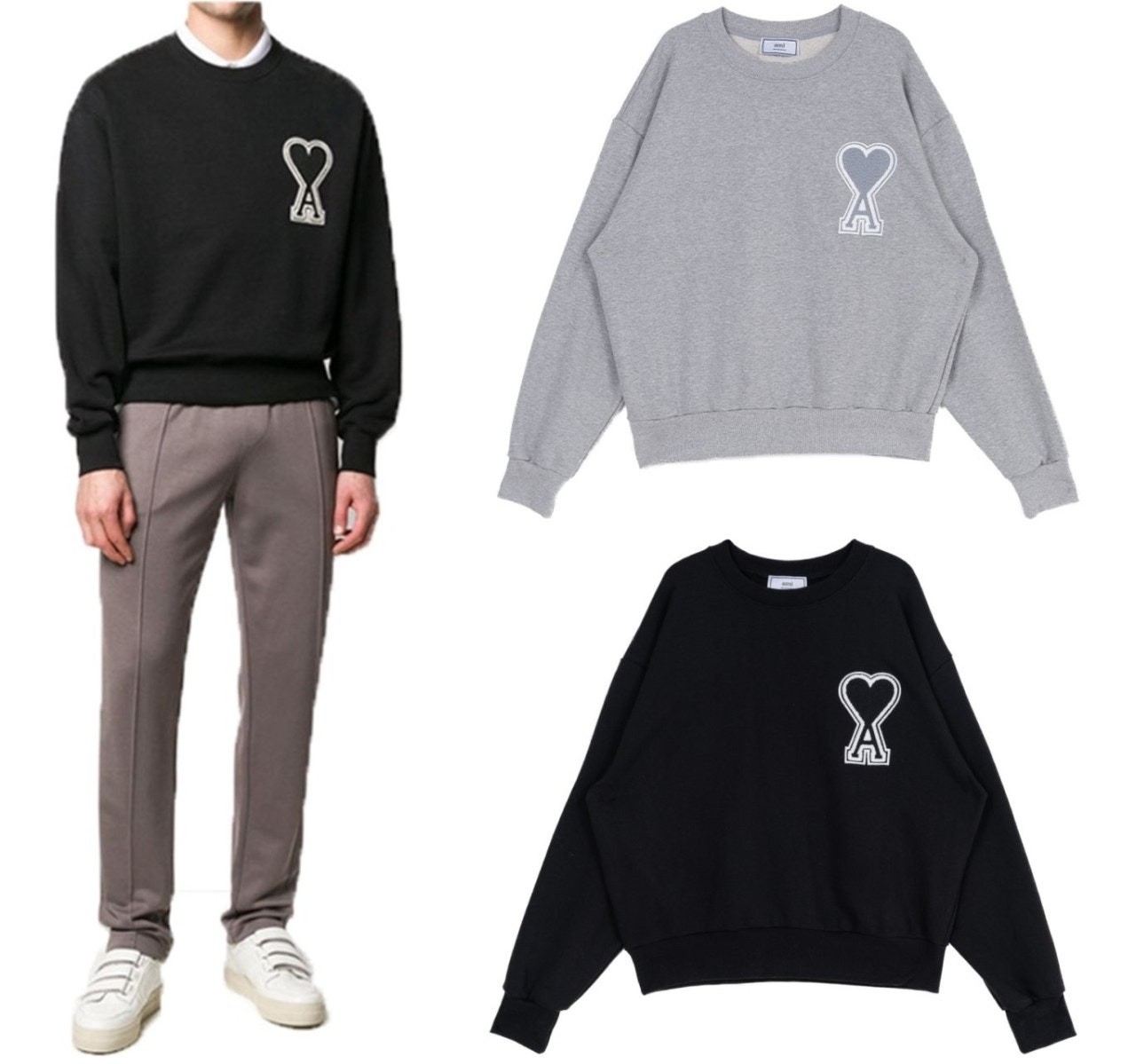 💕 [특가] 아* 하트로고 맨투맨 2Color